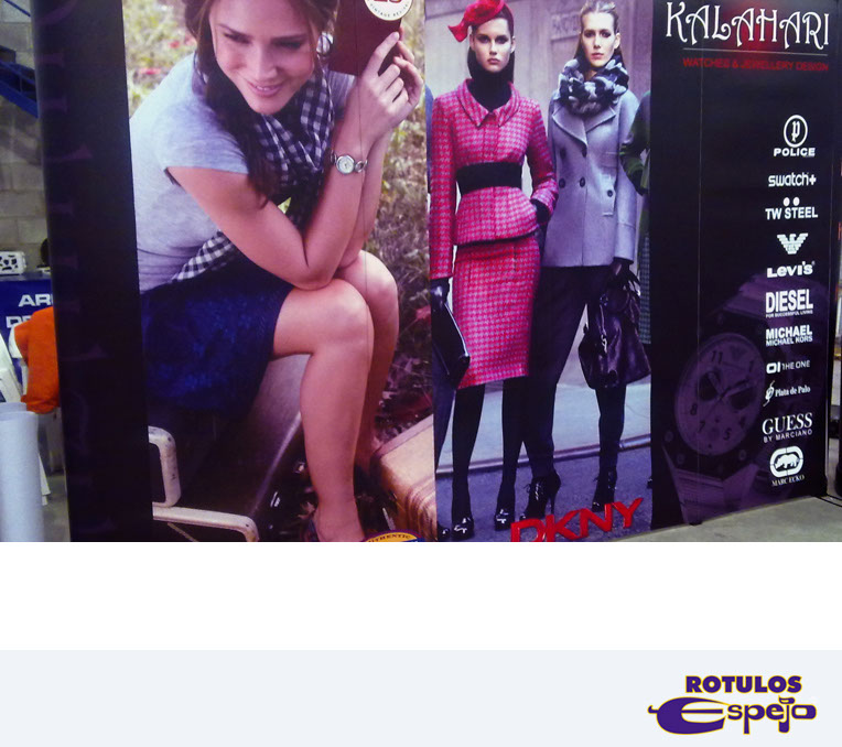 Display roll up tienda Kalahari