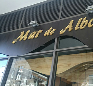 Letras corpóreas Mar de Alborán