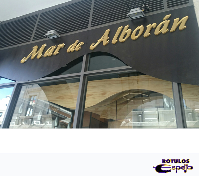 Letras corpóreas Mar de Alborán