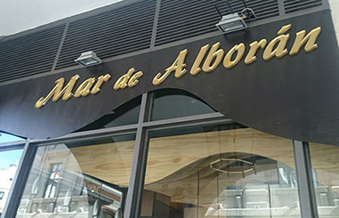 Letras corpóreas Mar de Alborán