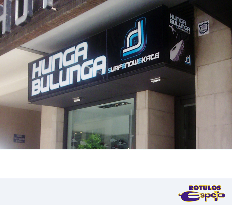 Rótulo luminoso Hunga Bulunga