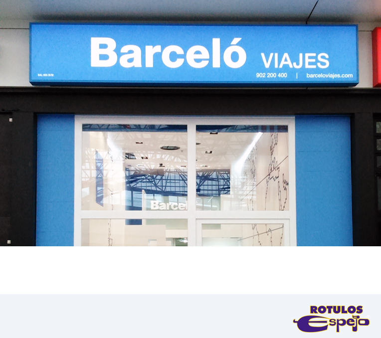 Rótulo luminoso Barceló Viajes