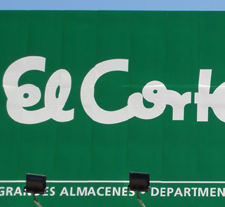 Valla publicitaria El Corte Inglés