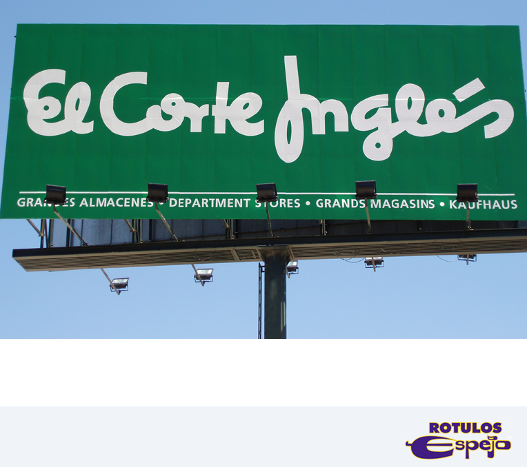 Valla publicitaria El Corte Inglés