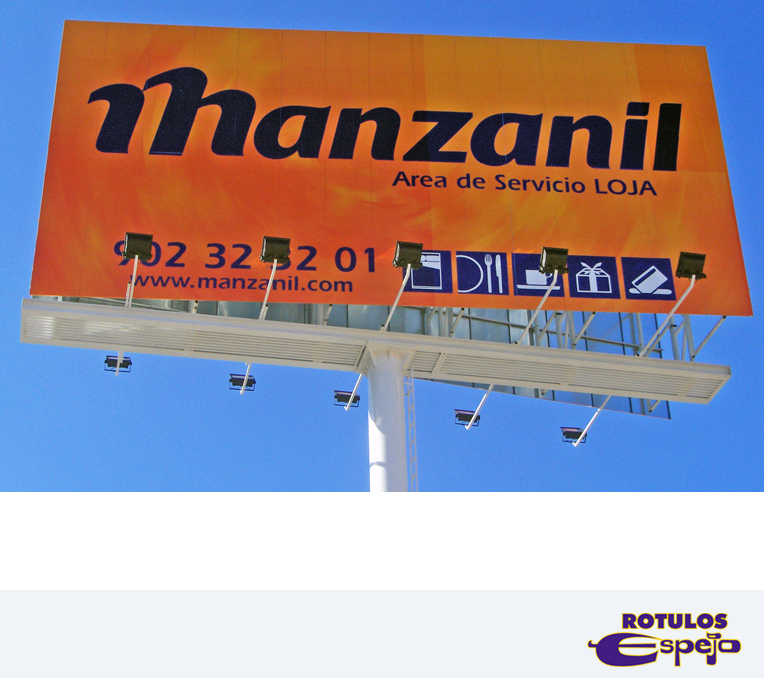 Valla publicitaria Manzanil