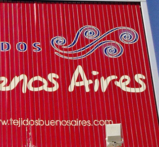 Valla publicitaria Tejidos Buenos Aires