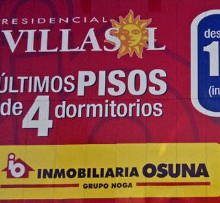 Valla publicitaria Residencial Villasol